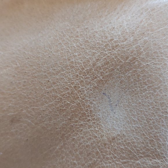 Women's vintage boho Violette Nozieres bag 11"X13", tan and pink leather. Used - Picture 13 of 13